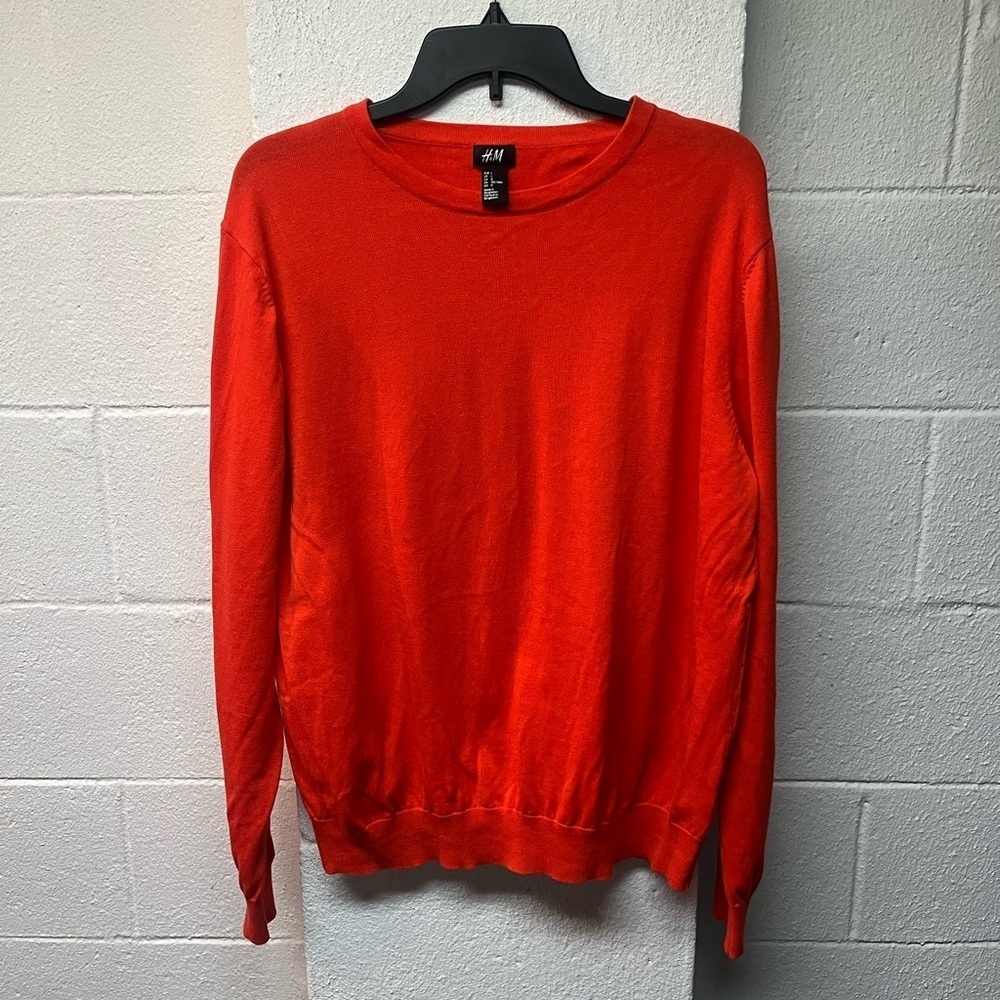 H&M Men's Orange Sweater. L